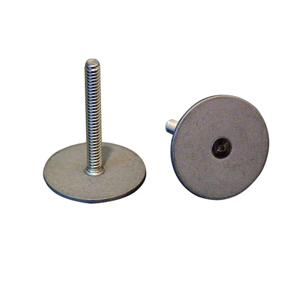 Weld Mount Stainless Steel Stud 1.25’’ Base 10 x 24 Threads 1.00’’ Tall - 15 Quantity [102416] - Steering Systems