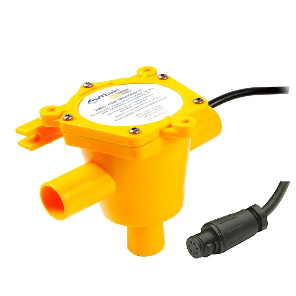 Whale 2-Way Waste Manifold - 12 Cable - 3/4’’ Ports [WM1984B] - Accessories