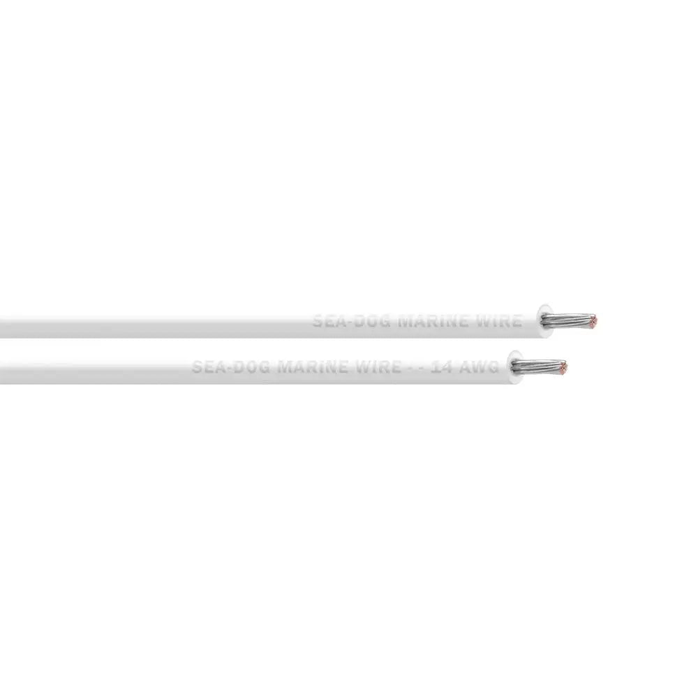 White 14 AWG Sea-Dog Primary Wire 250 Foot Tinned Copper - Wire