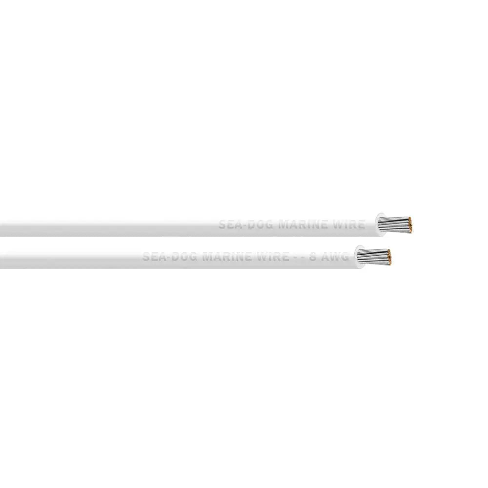 White Primary 8 AWG Sea-Dog Wire 100 Foot - Wire