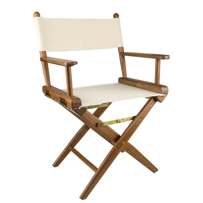 Whitecap Directors Chair w/Natural Seat Covers - Teak [60044] - Teak