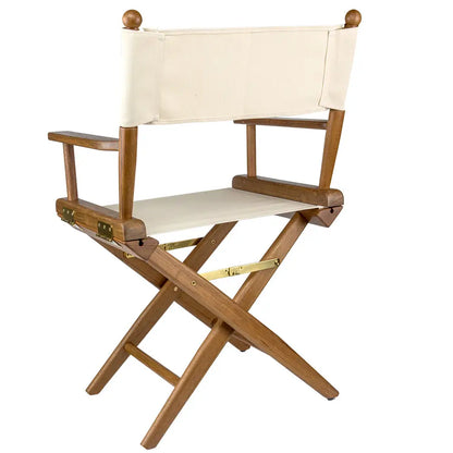 Whitecap Directors Chair w/Natural Seat Covers - Teak [60044] - Teak