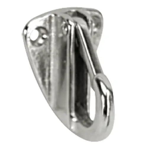 Whitecap Fender Hook - CP/Brass - 1-9/16’’ x 1-3/16’’ [S-0977C] - Hooks & Clamps