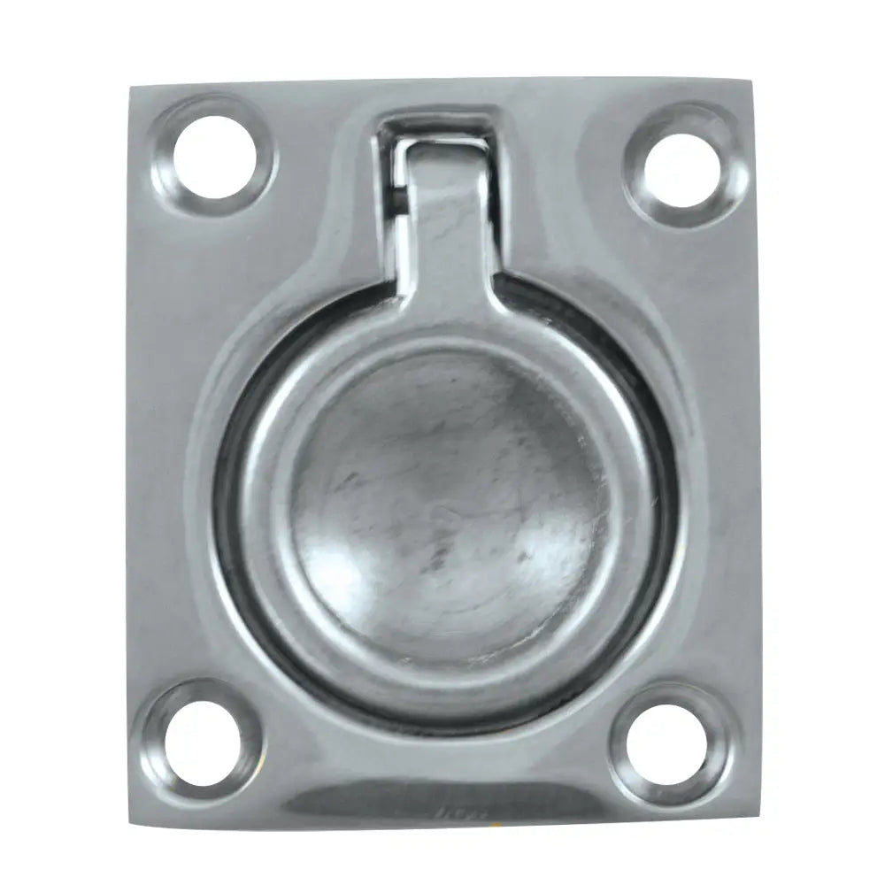 Whitecap Flush Pull Ring - CP/Brass - 1-1/2’’ x 1-3/4’’ [S-3360C] - Latches
