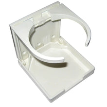 Whitecap Folding Drink Holder - White Nylon [S-5086P] - Deck / Galley