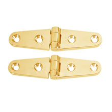 Whitecap Strap Hinge - Polished Brass - 4’’ x 1’’ - Pair [S-0604BC] - Hinges