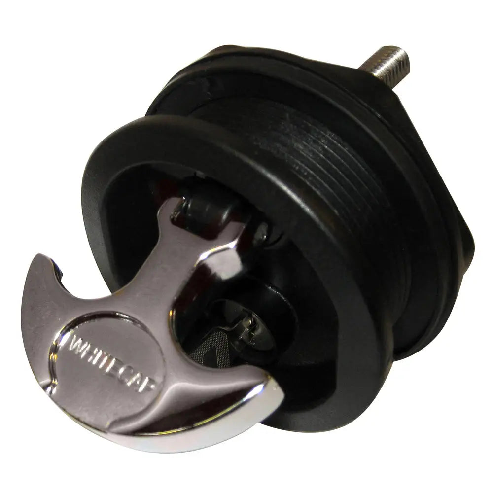 Whitecap T-Handle Latch - Chrome Plated Zamac/Black Nylon - Locking - Freshwater Use Only [S-0226BC] - Latches