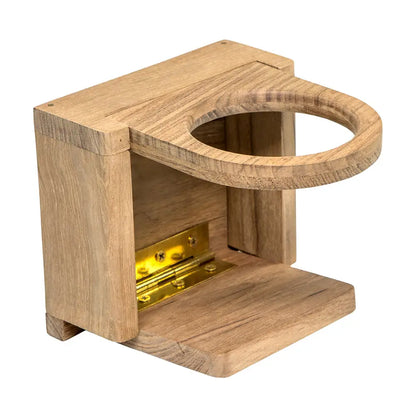 Whitecap Teak Folding Drink Holder [62601] - Teak