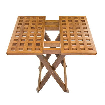 Whitecap Teak Grate Top Fold-Away Table [60030] - Teak