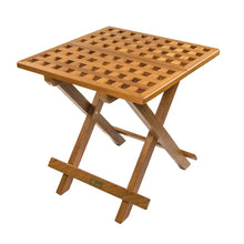 Whitecap Teak Grate Top Fold-Away Table [60030] - Teak