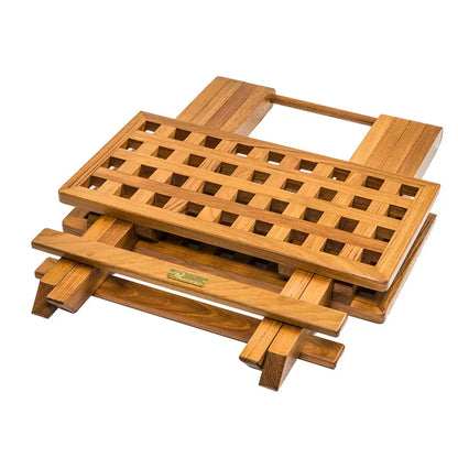 Whitecap Teak Grate Top Fold-Away Table [60030] - Teak