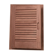 Whitecap Teak Louvered Door & Frame - Left Hand - 15’’ x 20’’ [60725] - Teak