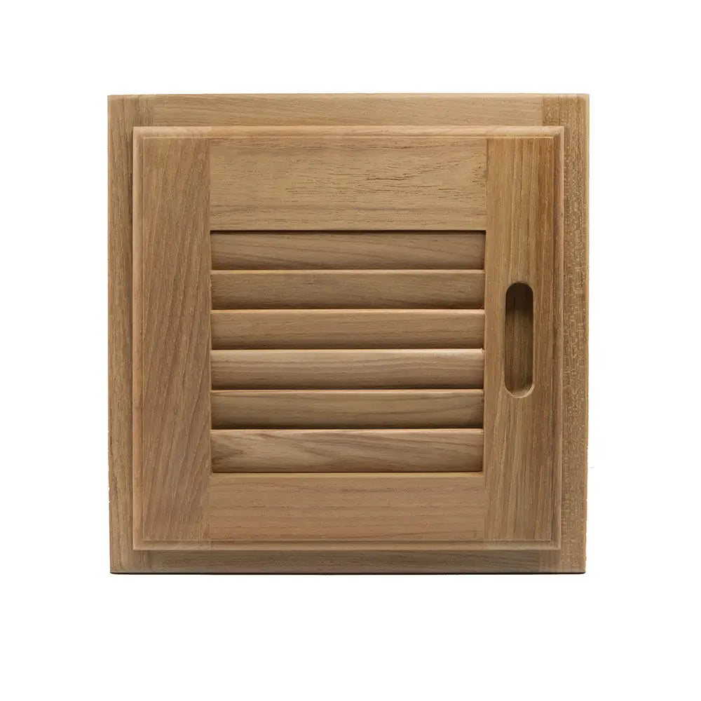 Whitecap Teak Louvered Door & Frame - Right Hand - 12’’ x 12’’ [60720] - Teak