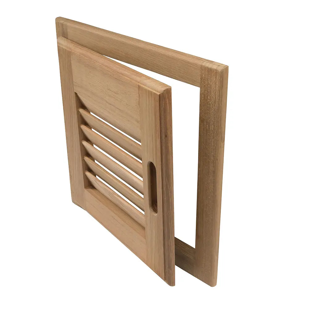 Whitecap Teak Louvered Door & Frame - Right Hand - 12’’ x 12’’ [60720] - Teak
