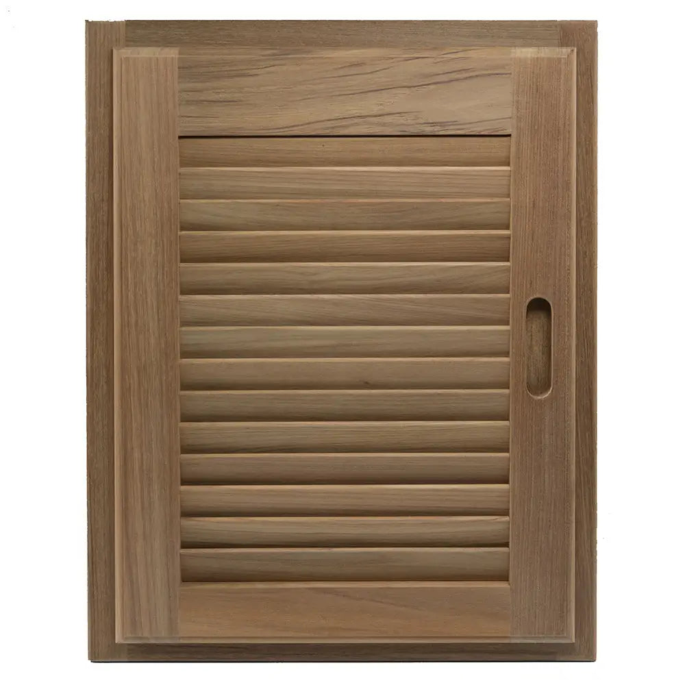 Whitecap Teak Louvered Door & Frame - Right Hand - 15’’ x 20’’ [60724] - Teak
