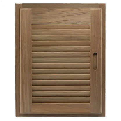 Whitecap Teak Louvered Door & Frame - Right Hand - 15’’ x 20’’ [60724] - Teak