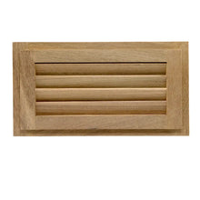 Whitecap Teak Louvered Insert - 6-3/8’’ x 11-3/16’’ x 3/4’’ [60714] - Teak