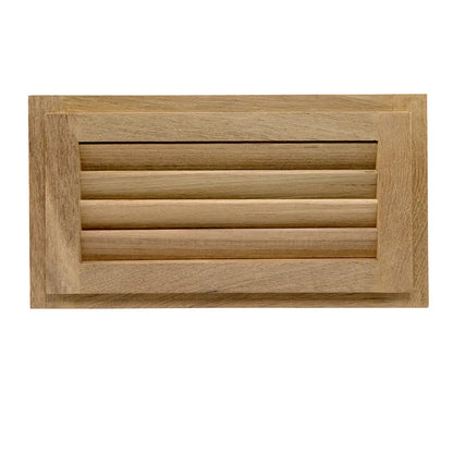 Whitecap Teak Louvered Insert - 6-3/8’’ x 11-3/16’’ x 3/4’’ [60714] - Teak