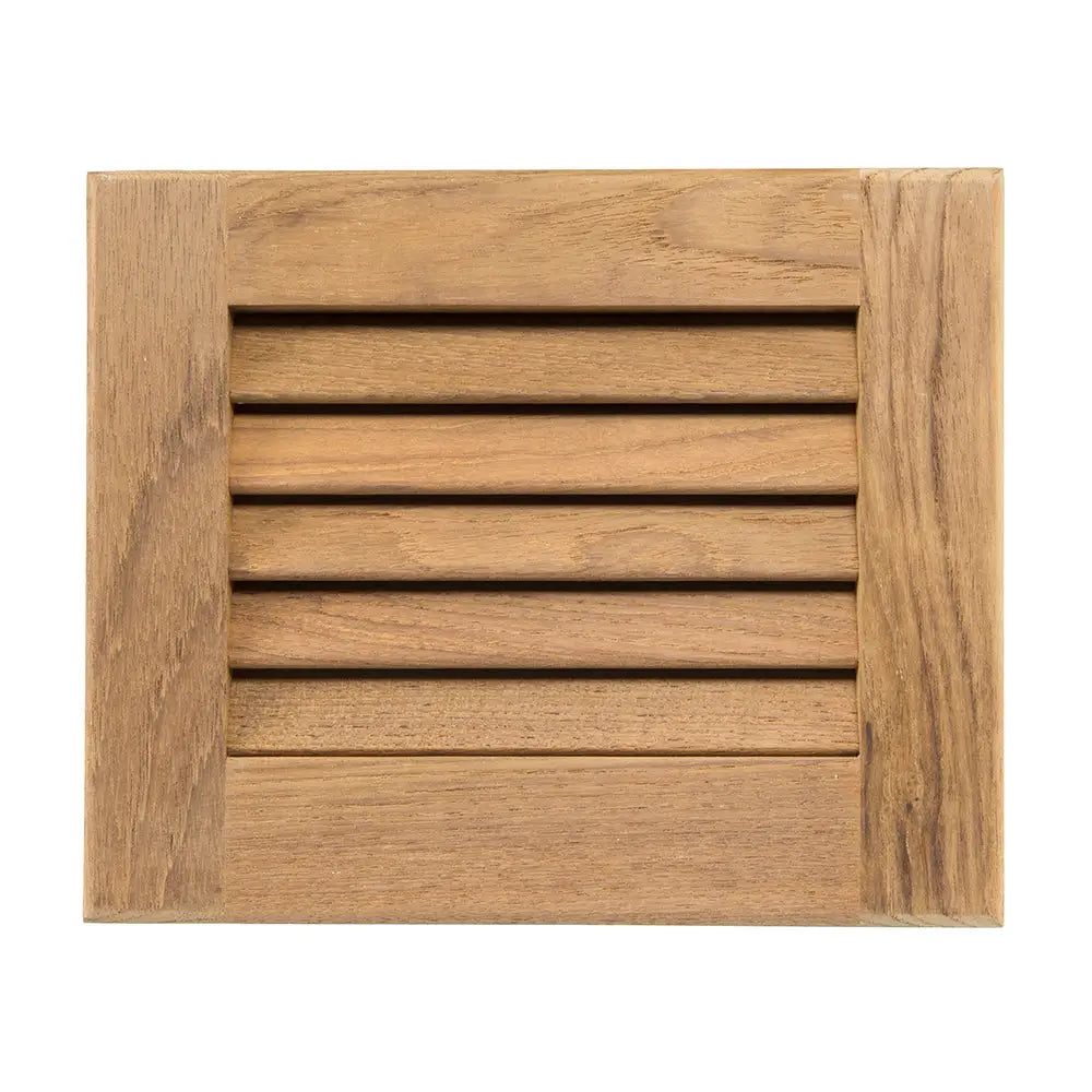 Whitecap Teak Louvered Insert - 7-1/2’’ x 9-1/8’’ x 3/4’’ [60712] - Teak