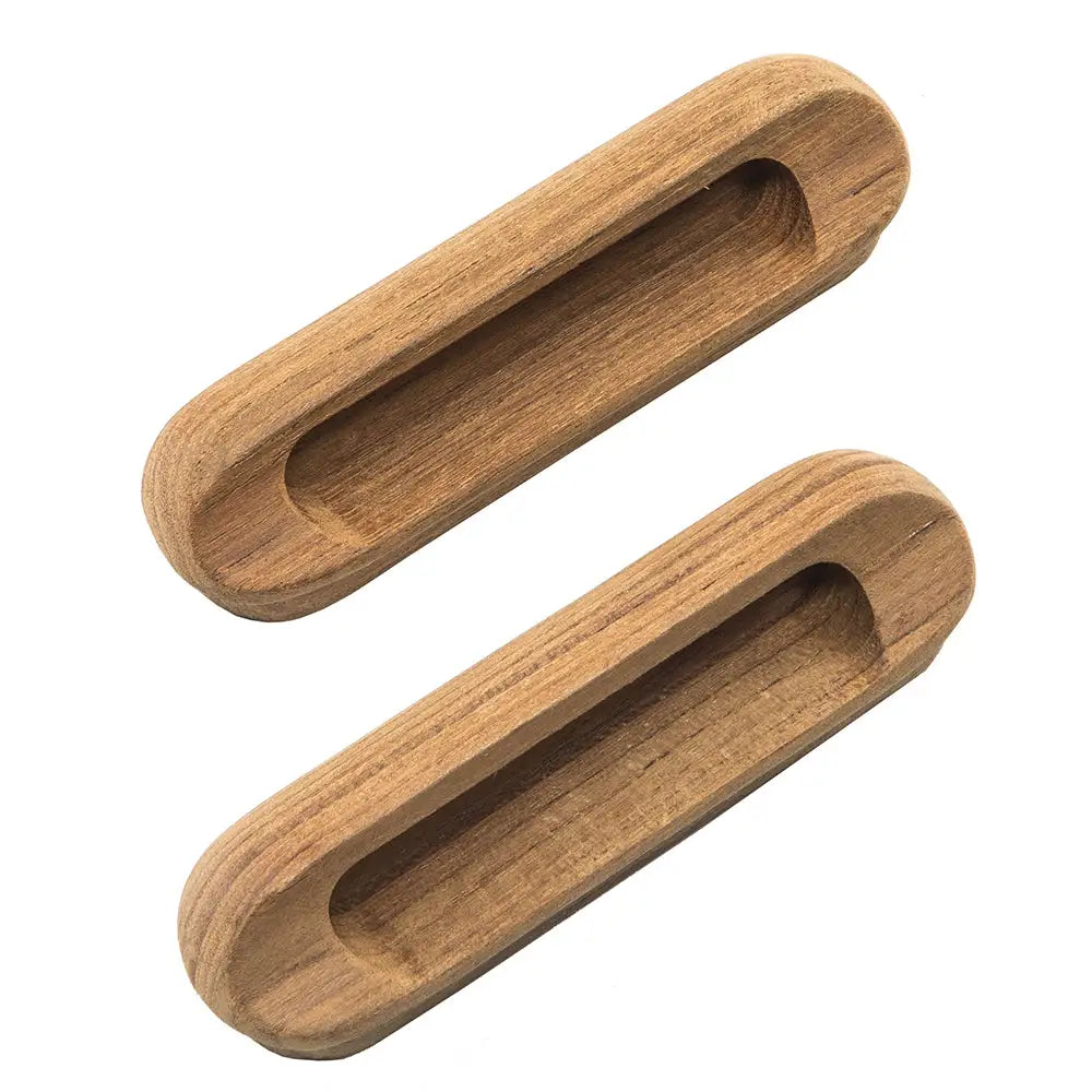 Whitecap Teak Oblong Drawer Pull - 4-1/16’’L - 2 Pack [60124-A] - Teak