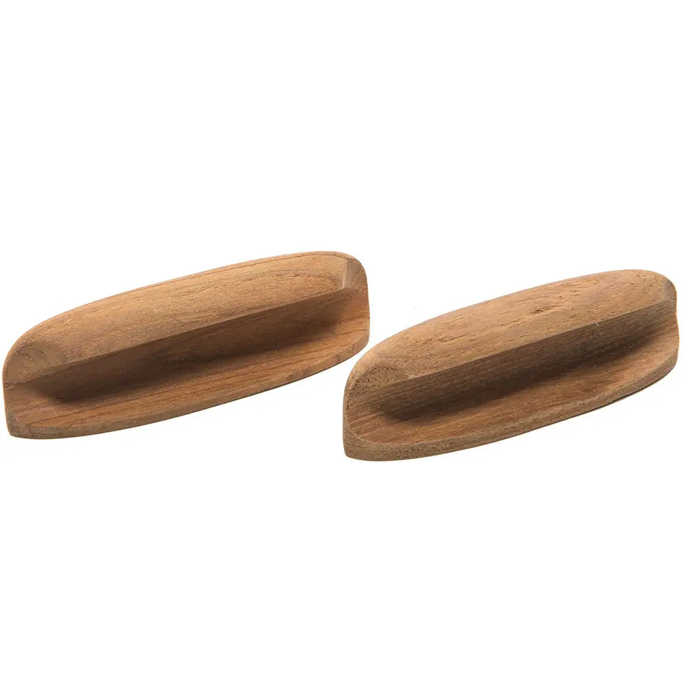 Whitecap Teak Oval Drawer Pull - 4’’L - 2 Pack [60147-A] - Teak
