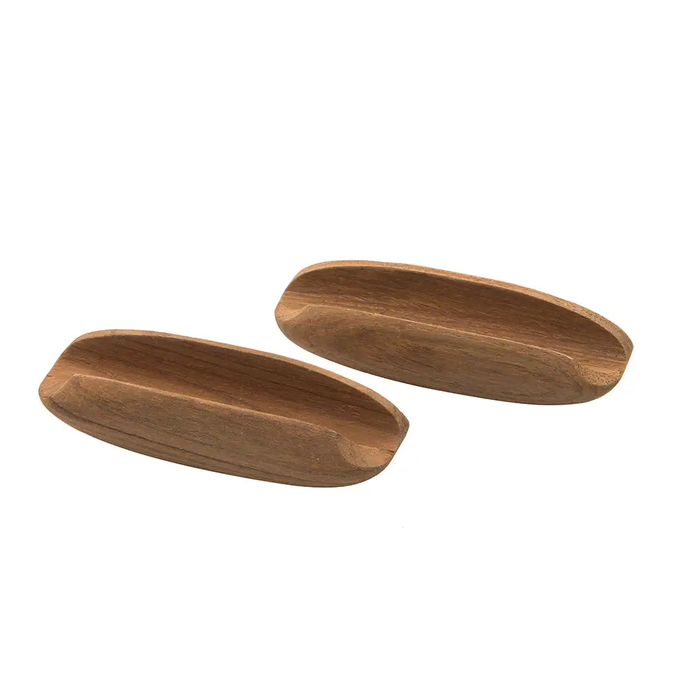 Whitecap Teak Oval Drawer Pull - 4’’L - 2 Pack [60147-A] - Teak