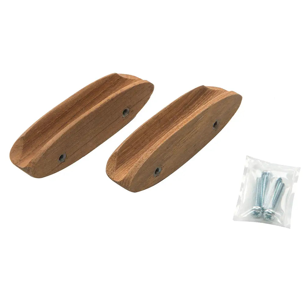 Whitecap Teak Oval Drawer Pull - 4’’L - 2 Pack [60147-A] - Teak