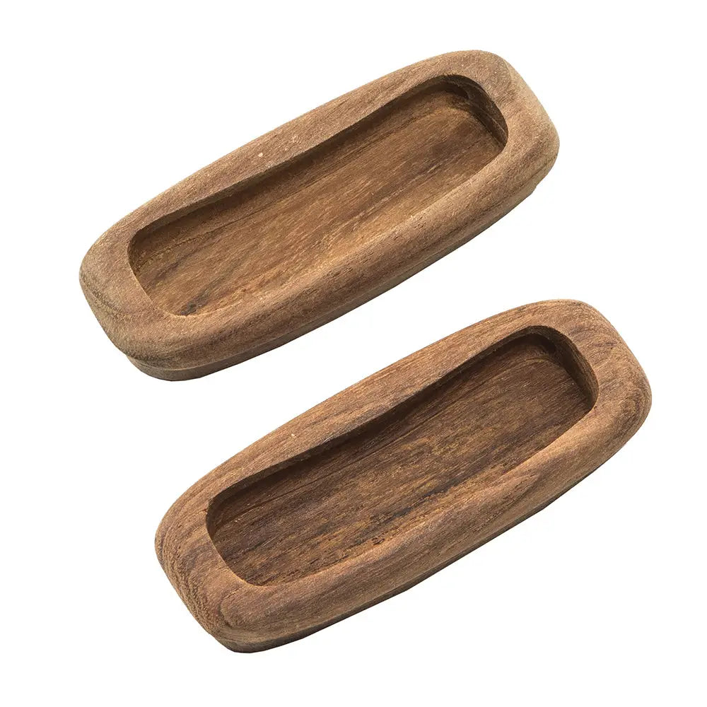 Whitecap Teak Rectangular Drawer Pull - 3-1/4’’L - 2 Pack [60135-A] - Teak