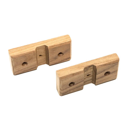 Whitecap Teak Rod Storage Rack Mounting Brackets - Pair [60609] - Teak