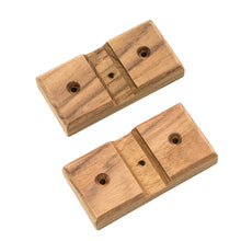 Whitecap Teak Rod Storage Rack Mounting Brackets - Pair [60609] - Teak