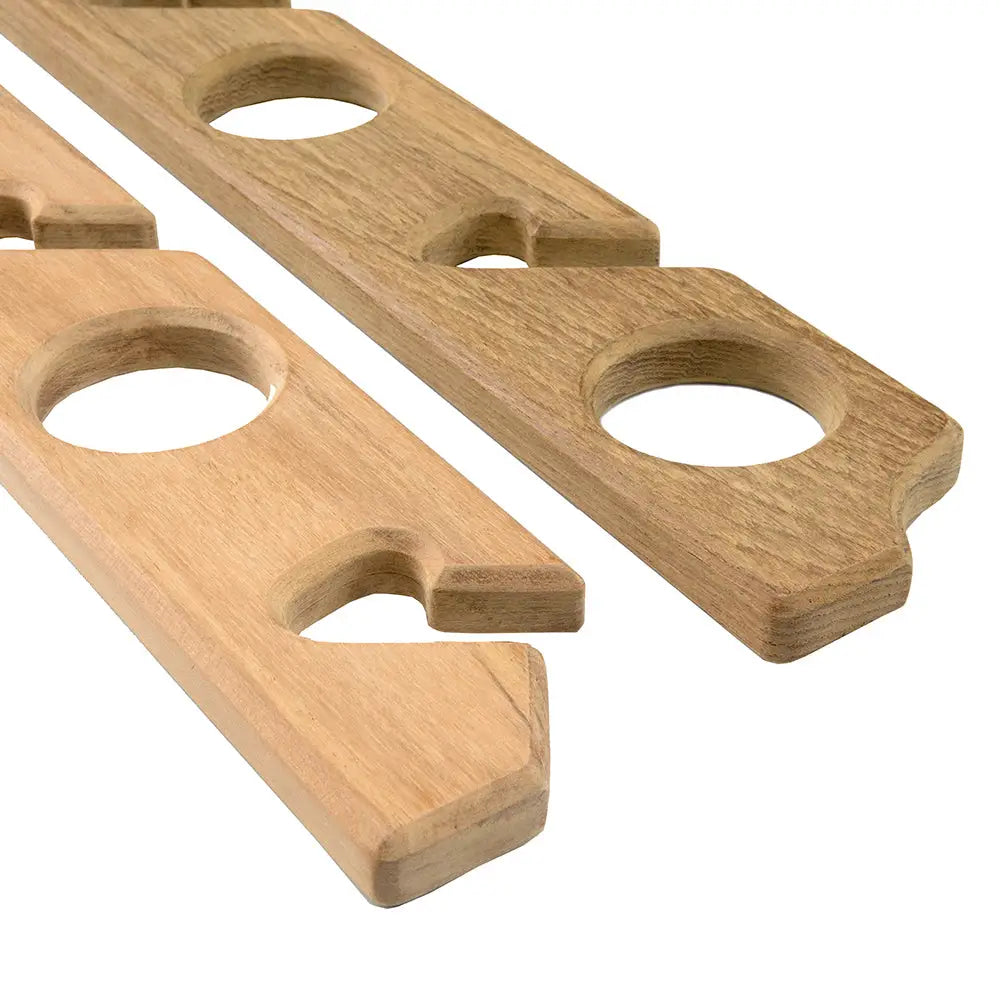 Whitecap Teak Six-Rod Storage Rack - Pair [60614] - Teak