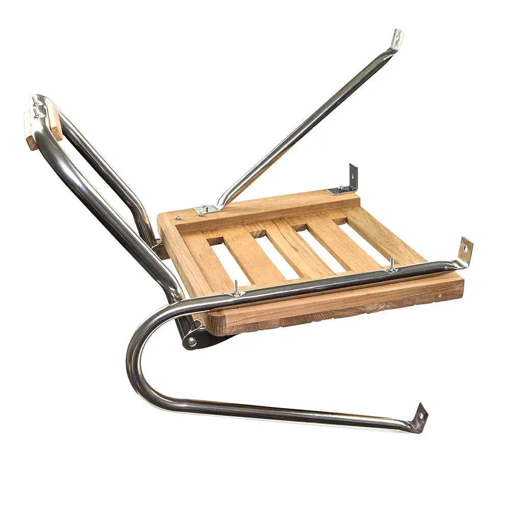 Whitecap Teak Swim Platform w/Ladder f/Outboard Motors [60902] - Swim Platforms