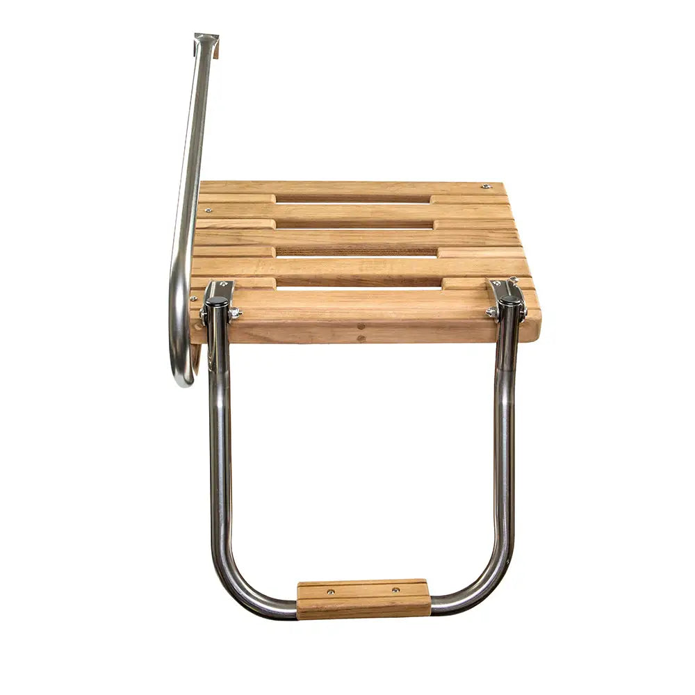 Whitecap Teak Swim Platform w/Ladder f/Outboard Motors [60902] - Swim Platforms