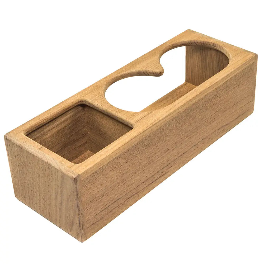 Whitecap Teak Two Insulated Drink/Binocular Rack w/Tray [62616] - Teak