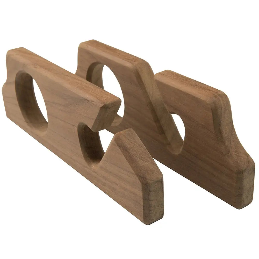 Whitecap Teak Two-Rod Storage Rack - Pair [60610] - Teak