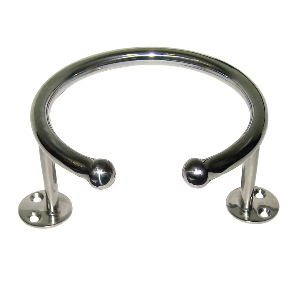 Whitecap Top Mount Ring SS Cup Holder - 1-Drink - Base Mount [S-3516] - Deck / Galley