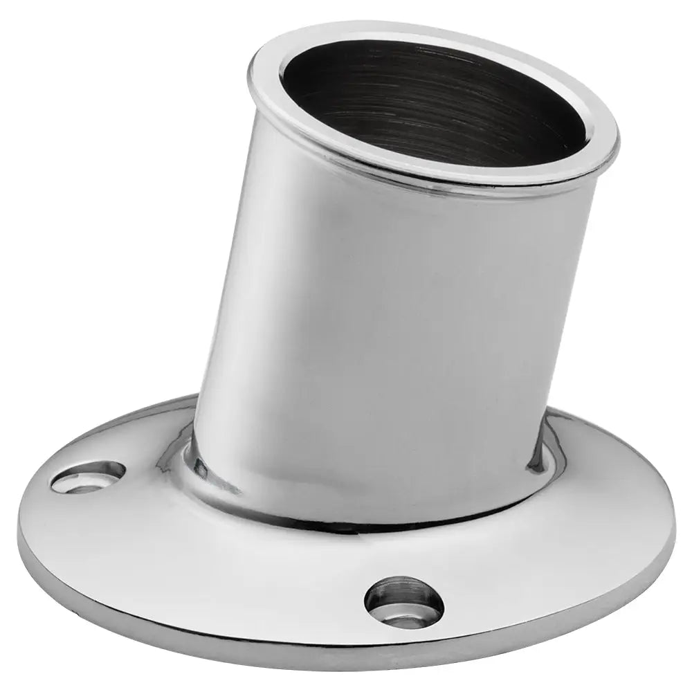 Whitecap Top-Mounted Flag Pole Socket - CP/Brass - 1-1/4’’ ID [S-5003] - Accessories