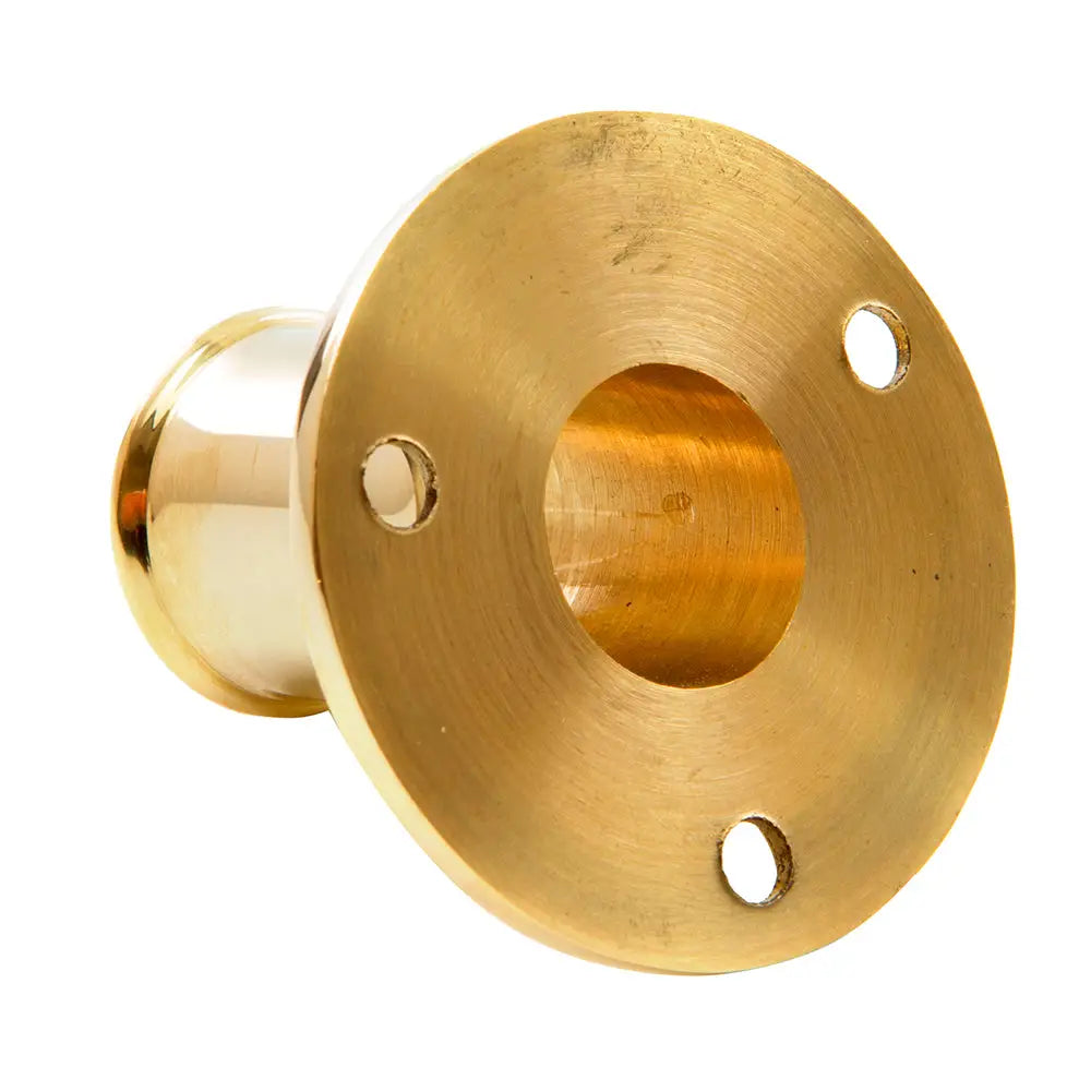 Whitecap Top-Mounted Flag Pole Socket Polished Brass - 3/4’’ ID [S-5001B] - Accessories