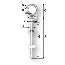 Wichard Eye Bolt - Diameter 15/32’’ - Length 1-9/16’’ [06490] - Accessories