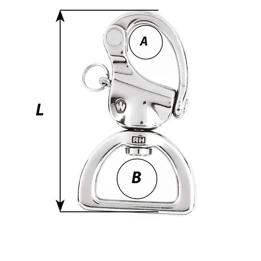 Wichard HR Snap Shackle Webbing Swivel - 100mm Length - 3-15/16’’ [02376] - Shackles/Rings/Pins