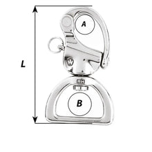 Wichard HR Snap Shackle Webbing Swivel - 100mm Length - 3-15/16’’ [02376] - Shackles/Rings/Pins