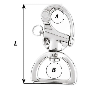 Wichard HR Snap Shackle Webbing Swivel - 100mm Length - 3-15/16’’ [02376] - Shackles/Rings/Pins