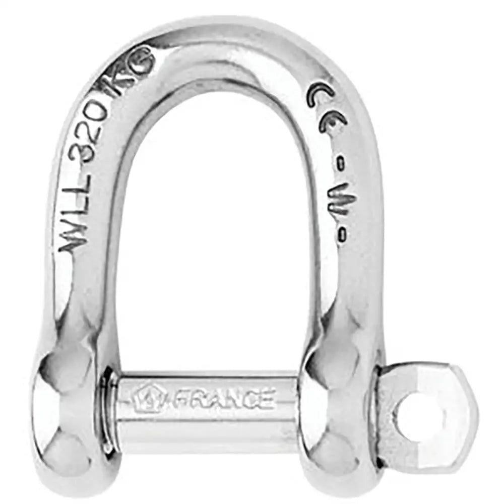Wichard Not Self-Locking D Shackle - 14mm Diameter - 9/16’’ [01207] - Shackles/Rings/Pins