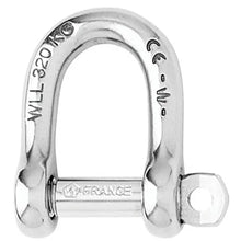 Wichard Not Self-Locking D Shackle - 14mm Diameter - 9/16’’ [01207] - Shackles/Rings/Pins
