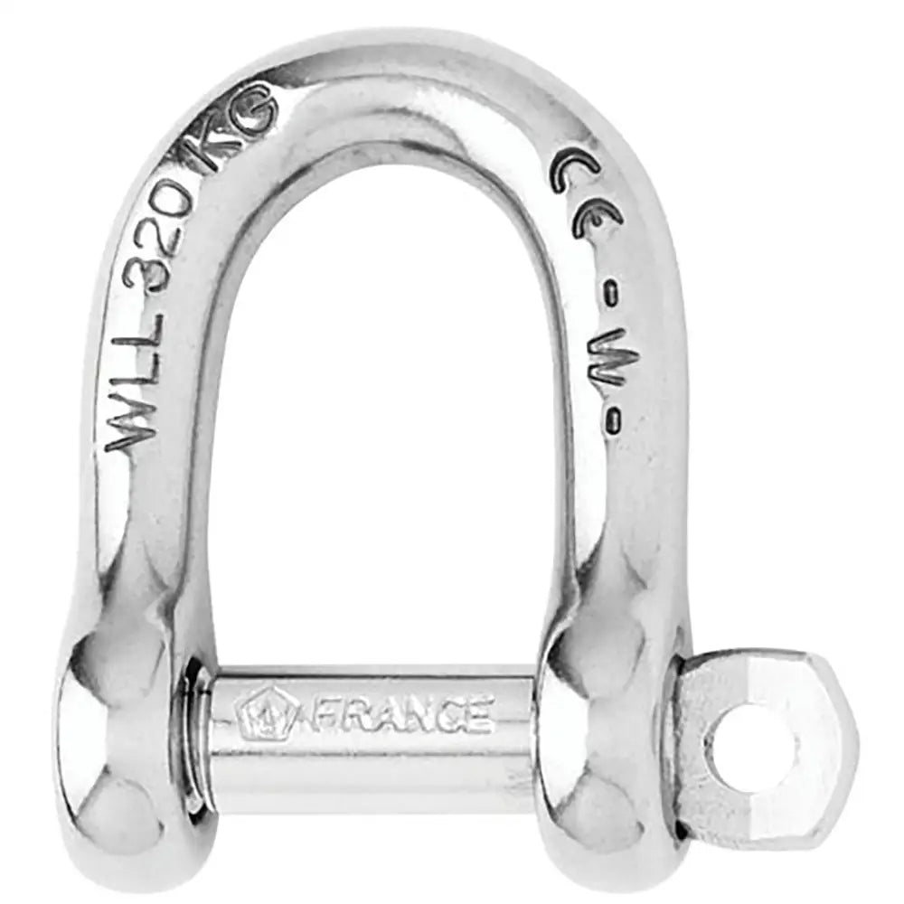 Wichard Self-Locking D Shackle - 12mm Diameter - 15/32’’ [01206] - Shackles/Rings/Pins
