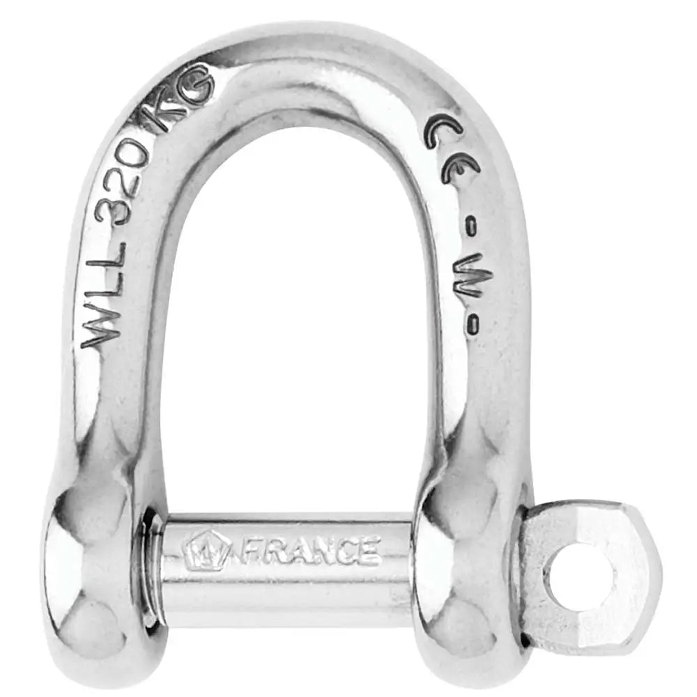 Wichard Self-Locking D Shackle - Diameter 6mm - 1/4’’ [01203] - Shackles/Rings/Pins