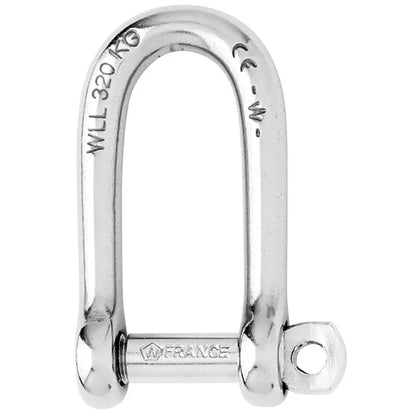 Wichard Self-Locking Long D Shackle - 10mm Diameter - 13/32’’ [01215] - Shackles/Rings/Pins