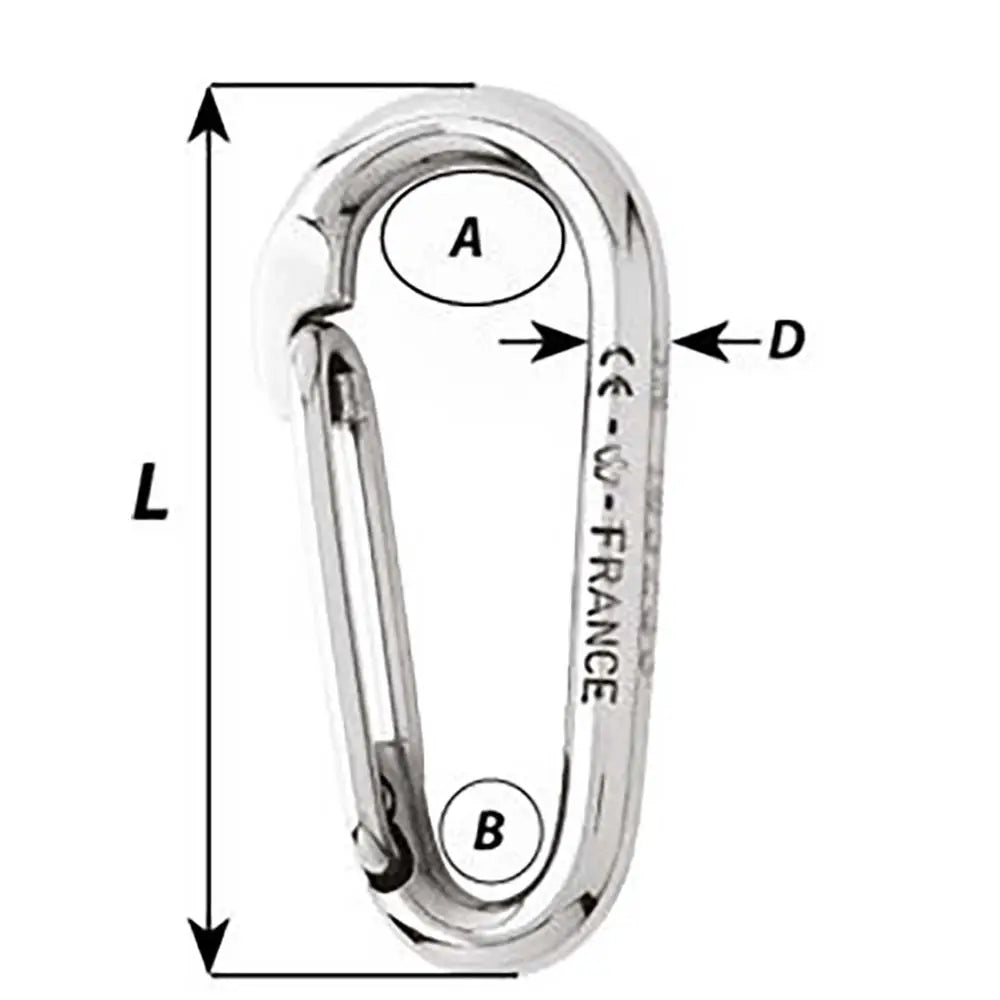 Wichard Symmetric Carbin Hook Without Eye - Length 120mm - 15/32’’ [02337] - Hardware