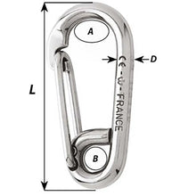Wichard Symmetric Carbine Hook - Length 80mm - 5/16’’ [02315] - Hardware