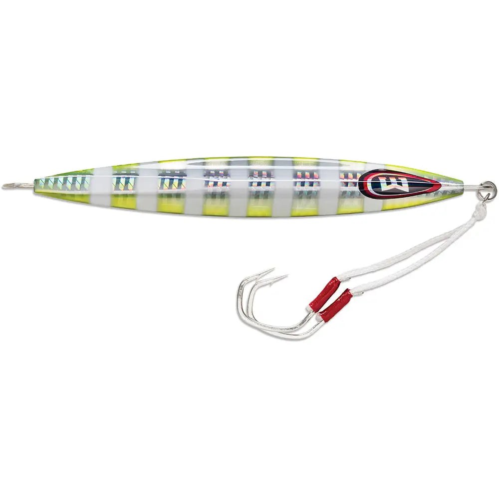 Williamson Kensaki 220 Jig - 6.75’’ - 7-3/4oz - Chartreuse Blink [KSJX220CB] - Hard & Soft Baits